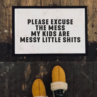 Messy Shits Door Mat